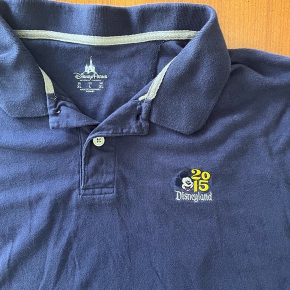 🎡 Disneyland 2015 Mickey Mouse Embroidered Polo Shirt – Men’s L Navy Blue - Picture 3 of 5
